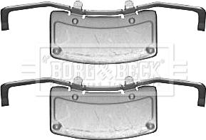 Borg & Beck BBK1562 - Комплектуючі, колодки дискового гальма autozip.com.ua