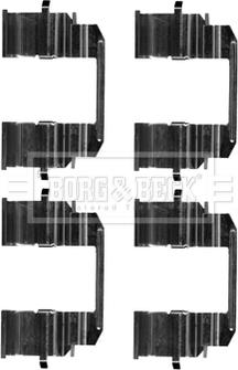 Borg & Beck BBK1513 - Комплектуючі, колодки дискового гальма autozip.com.ua