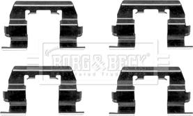 Borg & Beck BBK1535 - Комплектуючі, колодки дискового гальма autozip.com.ua