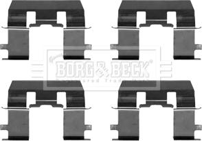 Borg & Beck BBK1533 - Комплектуючі, колодки дискового гальма autozip.com.ua