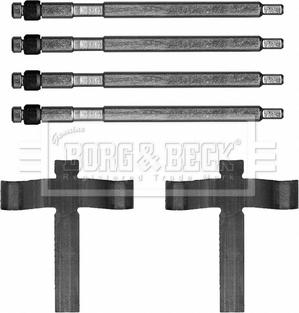 Borg & Beck BBK1654 - Комплектуючі, колодки дискового гальма autozip.com.ua