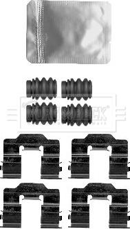 Borg & Beck BBK1604 - Комплектуючі, колодки дискового гальма autozip.com.ua