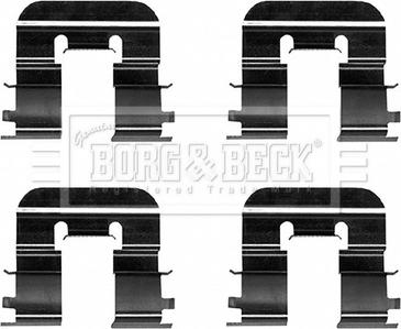 Borg & Beck BBK1626 - Комплектуючі, колодки дискового гальма autozip.com.ua