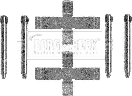 Borg & Beck BBK1090 - Комплектуючі, колодки дискового гальма autozip.com.ua