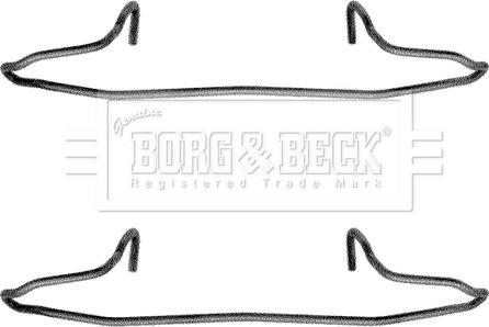 Borg & Beck BBK1040 - Комплектуючі, колодки дискового гальма autozip.com.ua