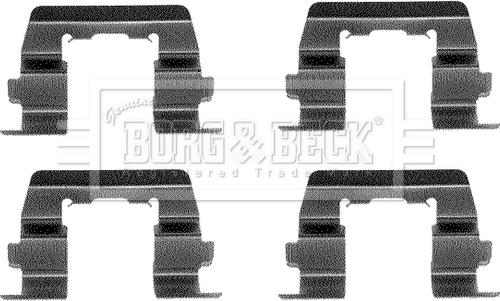 Borg & Beck BBK1065 - Комплектуючі, колодки дискового гальма autozip.com.ua