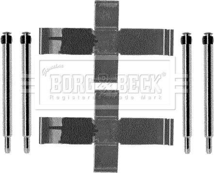 Borg & Beck BBK1009 - Комплектуючі, колодки дискового гальма autozip.com.ua