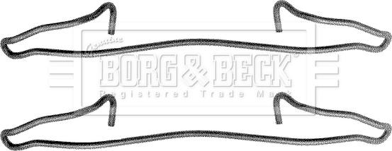 Borg & Beck BBK1038 - Комплектуючі, колодки дискового гальма autozip.com.ua