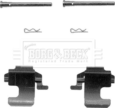 Borg & Beck BBK1029 - Комплектуючі, колодки дискового гальма autozip.com.ua
