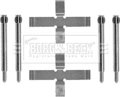 Borg & Beck BBK1193 - Комплектуючі, колодки дискового гальма autozip.com.ua