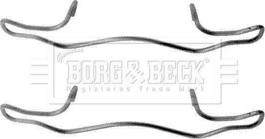 Borg & Beck BBK1180 - Комплектуючі, колодки дискового гальма autozip.com.ua