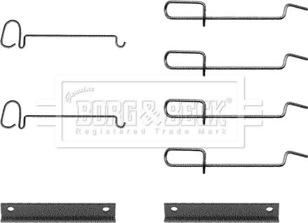 Borg & Beck BBK1131 - Комплектуючі, колодки дискового гальма autozip.com.ua
