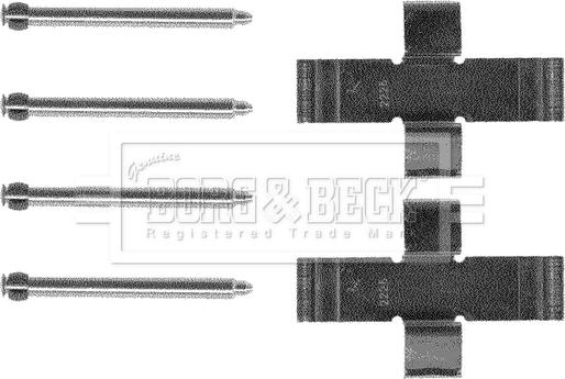 Borg & Beck BBK1175 - Комплектуючі, колодки дискового гальма autozip.com.ua