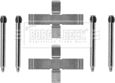 Borg & Beck BBK1177 - Комплектуючі, колодки дискового гальма autozip.com.ua