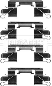 Borg & Beck BBK1397 - Комплектуючі, колодки дискового гальма autozip.com.ua