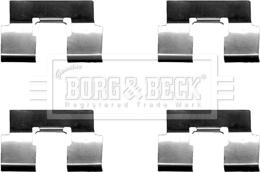 Borg & Beck BBK1340 - Комплектуючі, колодки дискового гальма autozip.com.ua