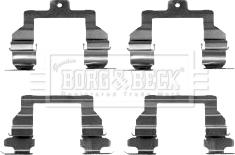 Borg & Beck BBK1350 - Комплектуючі, колодки дискового гальма autozip.com.ua