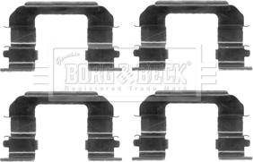 Borg & Beck BBK1367 - Комплектуючі, колодки дискового гальма autozip.com.ua