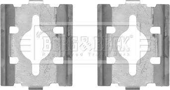 Borg & Beck BBK1300 - Комплектуючі, колодки дискового гальма autozip.com.ua