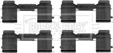 Borg & Beck BBK1303 - Комплектуючі, колодки дискового гальма autozip.com.ua