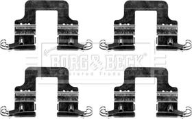 Borg & Beck BBK1316 - Комплектуючі, колодки дискового гальма autozip.com.ua