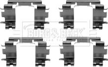 Borg & Beck BBK1382 - Комплектуючі, колодки дискового гальма autozip.com.ua