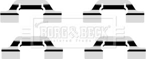 Borg & Beck BBK1336 - Комплектуючі, колодки дискового гальма autozip.com.ua