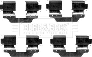 Borg & Beck BBK1326 - Комплектуючі, колодки дискового гальма autozip.com.ua