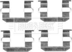 Borg & Beck BBK1321 - Комплектуючі, колодки дискового гальма autozip.com.ua