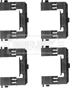 Borg & Beck BBK1328 - Комплектуючі, колодки дискового гальма autozip.com.ua