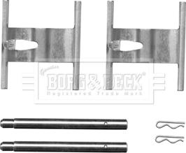 Borg & Beck BBK1327 - Комплектуючі, колодки дискового гальма autozip.com.ua