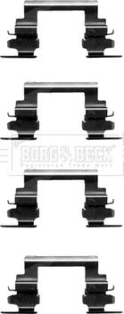 Borg & Beck BBK1370 - Комплектуючі, колодки дискового гальма autozip.com.ua