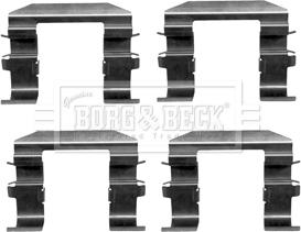 Borg & Beck BBK1378 - Комплектуючі, колодки дискового гальма autozip.com.ua