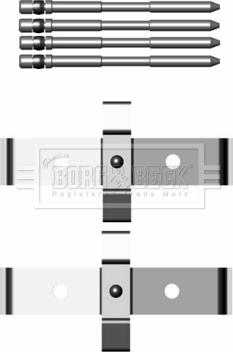 Borg & Beck BBK1248 - Комплектуючі, колодки дискового гальма autozip.com.ua