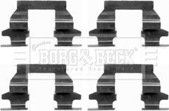 Borg & Beck BBK1242 - Комплектуючі, колодки дискового гальма autozip.com.ua