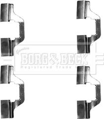 Borg & Beck BBK1255 - Комплектуючі, колодки дискового гальма autozip.com.ua
