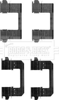 Borg & Beck BBK1256 - Комплектуючі, колодки дискового гальма autozip.com.ua