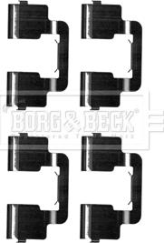 Borg & Beck BBK1250 - Комплектуючі, колодки дискового гальма autozip.com.ua