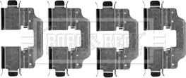 Borg & Beck BBK1258 - Комплектуючі, колодки дискового гальма autozip.com.ua