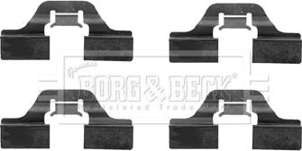 Borg & Beck BBK1203 - Комплектуючі, колодки дискового гальма autozip.com.ua