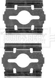 Borg & Beck BBK1215 - Комплектуючі, колодки дискового гальма autozip.com.ua