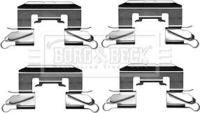 Borg & Beck BBK1212 - Комплектуючі, колодки дискового гальма autozip.com.ua