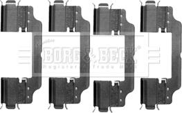 Borg & Beck BBK1217 - Комплектуючі, колодки дискового гальма autozip.com.ua