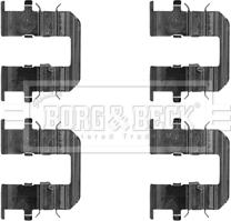 Borg & Beck BBK1284 - Комплектуючі, колодки дискового гальма autozip.com.ua