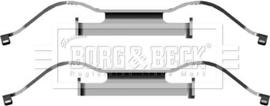 Borg & Beck BBK1281 - Комплектуючі, колодки дискового гальма autozip.com.ua
