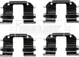 Borg & Beck BBK1233 - Комплектуючі, колодки дискового гальма autozip.com.ua