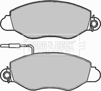 Borg & Beck BBP1994 - Гальмівні колодки, дискові гальма autozip.com.ua