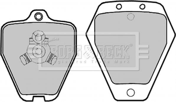 Borg & Beck BBP1996 - Гальмівні колодки, дискові гальма autozip.com.ua