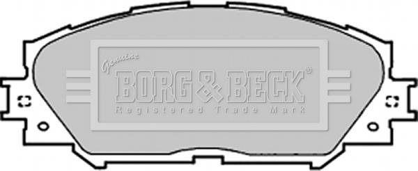 Borg & Beck BBP1991 - Гальмівні колодки, дискові гальма autozip.com.ua