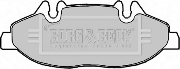 Borg & Beck BBP1949 - Гальмівні колодки, дискові гальма autozip.com.ua
